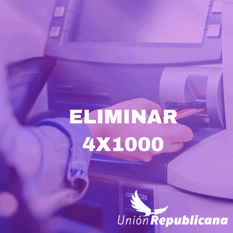 ¿Por qué debemos eliminar el 4×1000? Una causa que nos une a todos